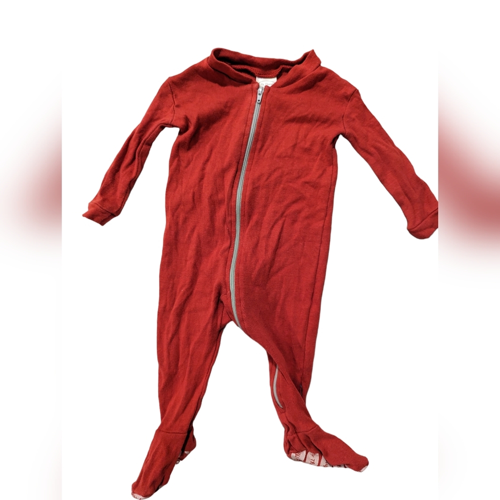 City Threads red Footed zipped pajamas one price, 0-3 months